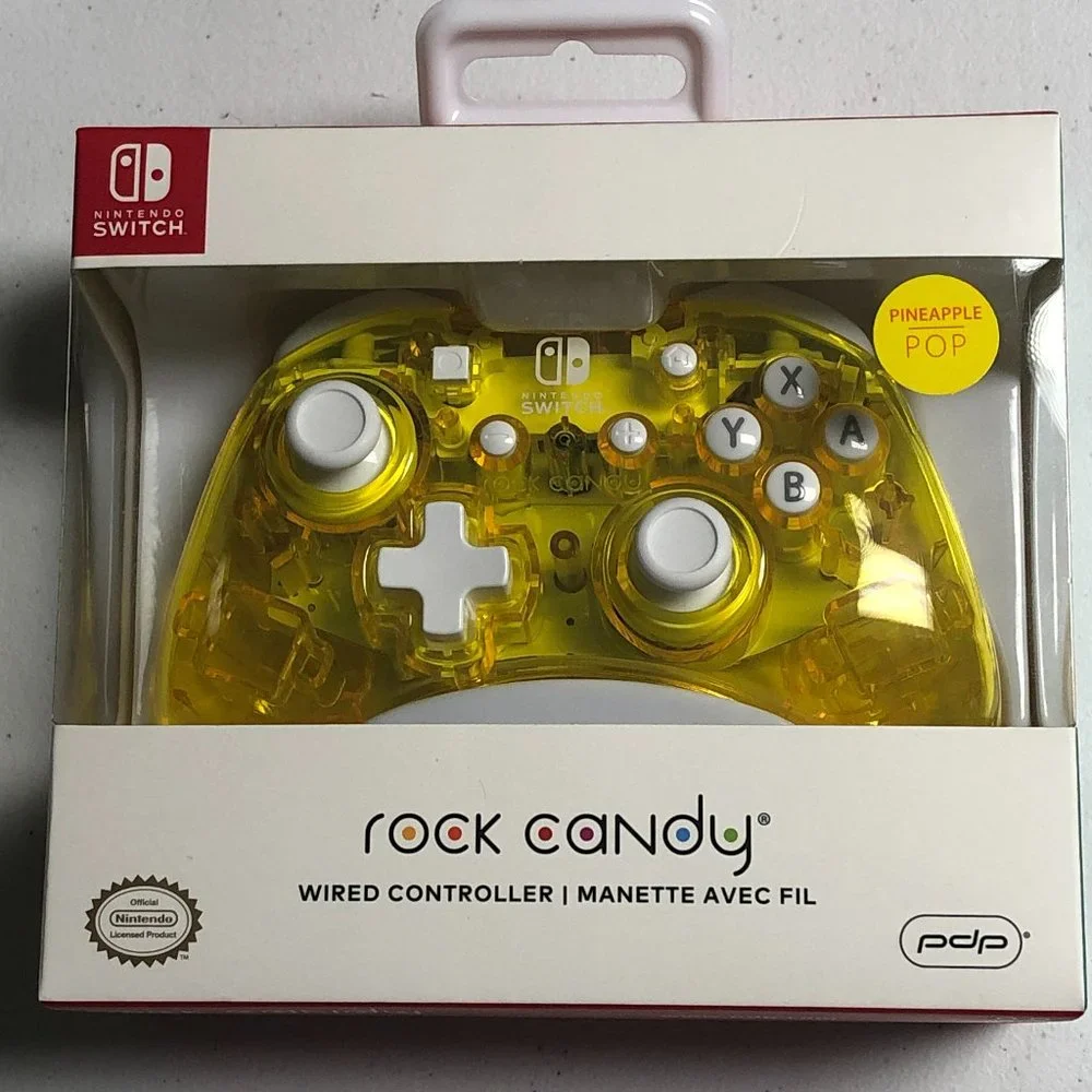 Nintendo Switch Controller Wired Rock Candy Yellow Pineapple Pop PDP New Sealed
